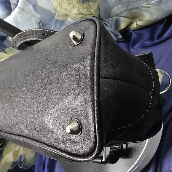 EUC Coach Black Leather Hamilton Handbag/Satchel - Picture 10 of 16